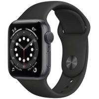 Умные часы Apple Watch Series 6 GPS 40mm Aluminum Case with Sport Band MG133RU / A (Цвет: Space Gray / Black)