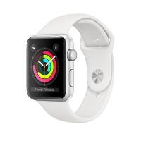Умные часы Apple Watch Series 3 42mm Aluminum Case with Sport Band (Цвет: Silver / White)