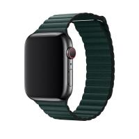 Ремешок кожаный Dismac Elegant Series Leather Loop для Apple Watch 38 / 40 mm (Цвет: Forest Green)