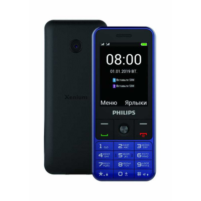 Мобильный телефон Philips Xenium E182 (Цвет: Blue)