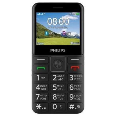 Мобильный телефон Philips Xenium E207, черный