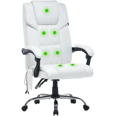 Кресло руководителя Cactus CS-CHR-OC02M-WT, белый