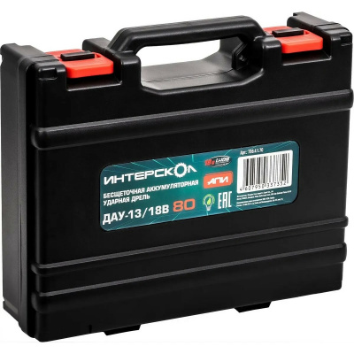 Дрель-шуруповерт Интерскол ДАУ-13 / 18В 80 (Цвет: Gray)
