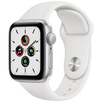 Умные часы Apple Watch SE GPS 40mm Aluminum Case with Sport Band (Цвет: Silver / White)