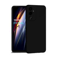 Чехол-накладка Borasco MicroFiber Case для смартфона Tecno Pova 4, черный