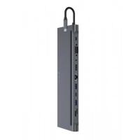 Универсальный адаптер Devia Leopard HDMI 11in1 Hub (Цвет: Gray)
