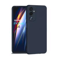 Чехол-накладка Borasco MicroFiber Case для смартфона Tecno Pova 4 (Цвет: Blue)