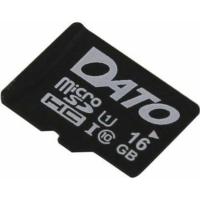 Карта памяти microSDHC Dato DTTF016GUIC10 Class10 16Gb (w / o adapter), черный