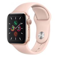 Умные часы Apple Watch Series 5 GPS 44mm Aluminum Case with Sport Band (Цвет: Gold / Pink Sand)