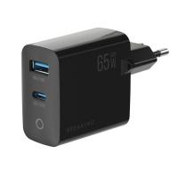 Сетевое зарядное устройство Breaking Mountain Series 65W 1xType-C+USB-A QC3.0 WC20 (Цвет: Black)
