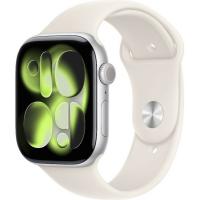 Умные часы Apple Watch Series 11 46mm Aluminum Case with Sport Band M / L (Цвет: Silver / Starlight)