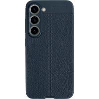 Чехол-накладка Devia Leather Texture Shockproof Case для смартфона Samsung Galaxy S23 (Цвет: Blue)