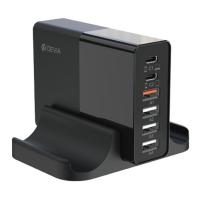 СЗУ Devia Multi-Port Desktop 80W Charger (65W / 30W / 15W), черный