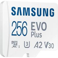 Карта памяти microSDXC Samsung EVO Plus MB-MC256KA Class 10 256Gb, белый