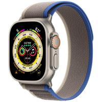 Умные часы Apple Watch Ultra 49mm Titanium Case with Trail Loop S / M (Цвет: Blue / Gray)