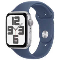 Умные часы Apple Watch SE (2024) 40mm Aluminum Case with Sport Band M / L (Цвет: Silver / Denim)