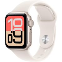 Умные часы Apple Watch SE 3 (2025) 44mm Aluminum Case with Sport Band S / M (Цвет: Starlight)