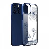 Чехол-накладка Devia Crystal Flora Series Case для iPhone 13 Pro (Цвет: Navy Blue)