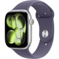 Умные часы Apple Watch Series 11 46mm Aluminum Case with Sport Band S / M (Цвет: Silver / Purple Fog)