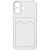 Чехол-накладка Borasco Bumper Case с картхолдером для Apple iPhone 17, прозрачный