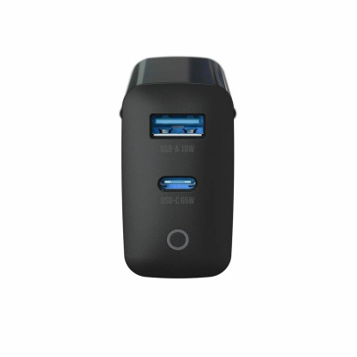 Сетевое зарядное устройство Breaking Mountain Series 65W 1xType-C+USB-A QC3.0 WC20 (Цвет: Black)