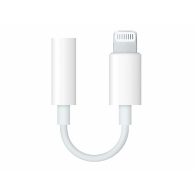 Адаптер Apple Lightning to Headphone Jack, белый