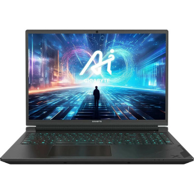 Ноутбук Gigabyte G6X (Intel Core i7 13650HX 2.6Ghz / 16Gb DDR5 / SSD 1Tb / NVIDIA GeForce RTX4060 8Gb / 16" / IPS / FHD+ (1920x1200) / Windows 11 Home / gray / WiFi / BT / Cam)