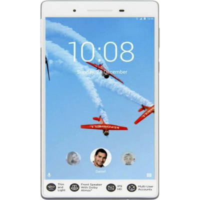 Планшет Lenovo Tab 7 TB-7504X MT8735B (1.3) 4C / RAM2Gb / ROM16Gb 7" IPS 1280x720 / 3G / 4G / Android 7.0 / белый / 5Mpix / 2Mpix / BT / GPS / WiFi / Touch / microSD 128Gb / minUSB / 3500mAh / 10hr