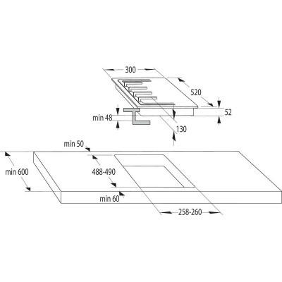 Варочная панель Gorenje GC321B, черный
