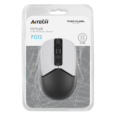 Мышь A4Tech Fstyler FG12S Panda (Цвет: Black / White)