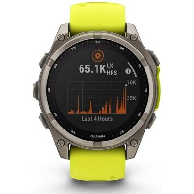 Умные часы Garmin Fenix 8 47mm Solar Sapphire (Цвет: Titanium Yellow)