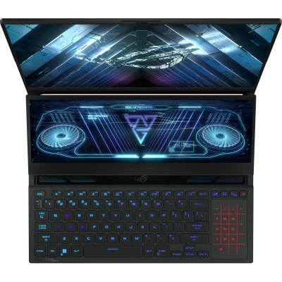 Ноутбук Asus ROG Zephyrus Duo 16 GX650PY-NM083W (Ryzen 9 7945HX / 32Gb DDR5 / SSD2Tb / NVIDIA GeForce RTX4090 16Gb / 16" / Windows 11 Home / black) (90NR0BI1-M004V0)