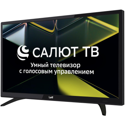 Телевизор Leff 24" 24H690T, черный
