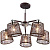 Люстра BRUNI 1091 / 5C (Цвет: Brown  /  Chrome)
