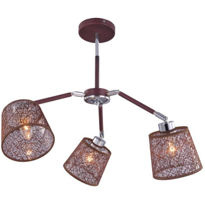 Люстра BRUNI 1091 / 3C (Цвет: Brown  /  Chrome)