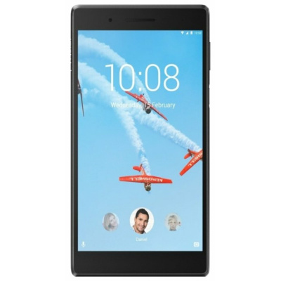 Планшет Lenovo Tab 7 TB-7504X MT8735B (1.3) 4C / RAM1Gb / ROM16Gb 7" IPS 1280x720 / 3G / 4G / Android 7.0 / черный / 5Mpix / 2Mpix / BT / GPS / WiFi / Touch / microSD 128Gb / minUSB / 3500mAh / 10hr