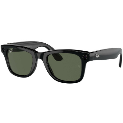 Умные очки Ray-Ban Meta Wayfarer RW4006 (Цвет: Shiny Black / G15 Green)