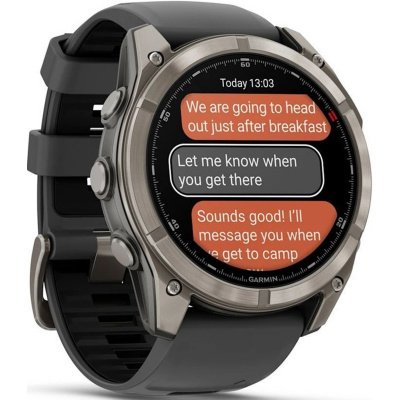 Умные часы Garmin Fenix 8 Pro 51mm Amoled Sapphire (Цвет: Titanium Graphite / Black)