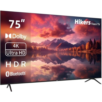 Телевизор Hikers 75" 75HTU01, черный