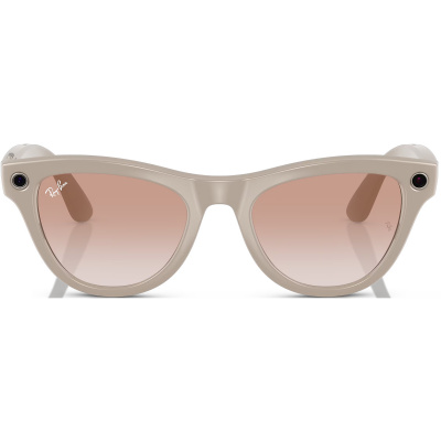 Умные очки Ray-Ban Meta Skyler RW4010 (Цвет: Shiny Chalky Gray / Gradient Cinnamon Pink)